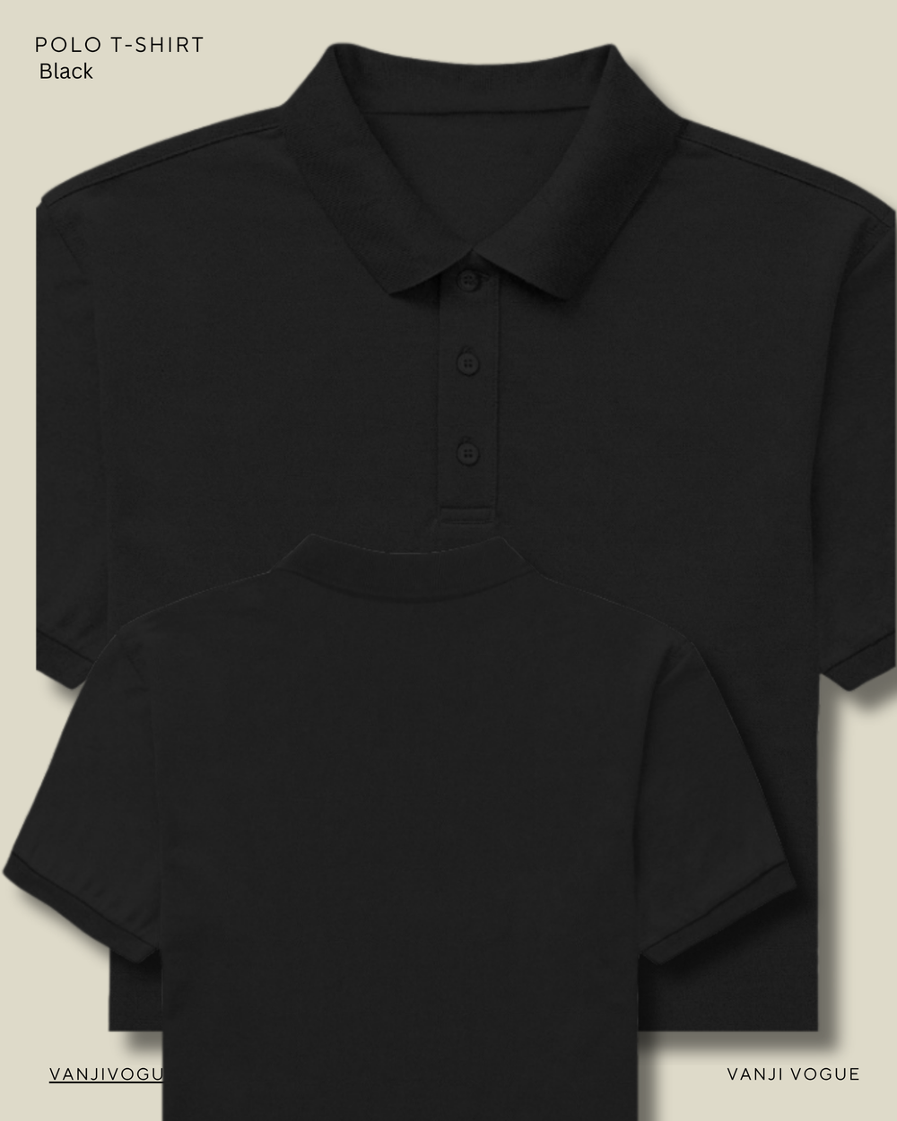 Men's Polo - Black - view 1