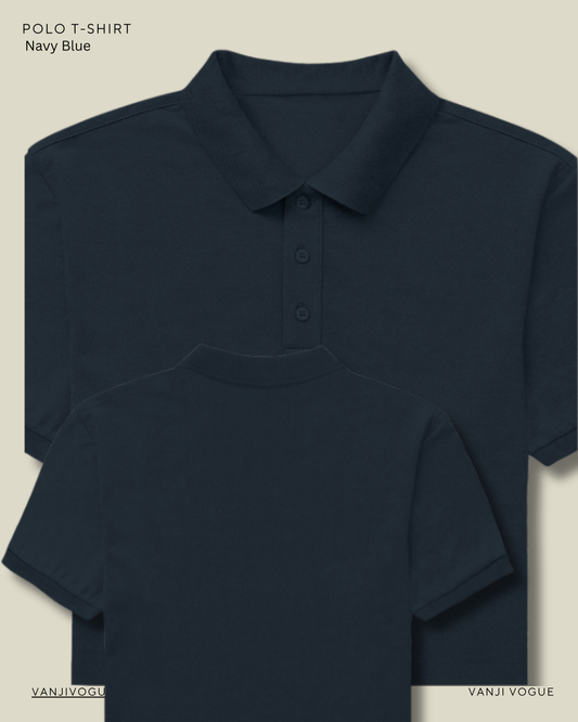 Men's Polo- Navy Blue