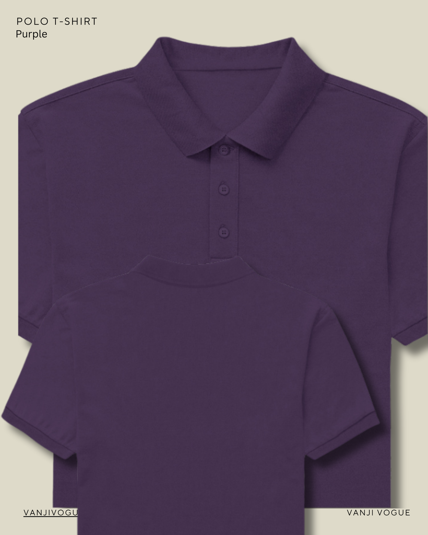 Men's Polo- Purple