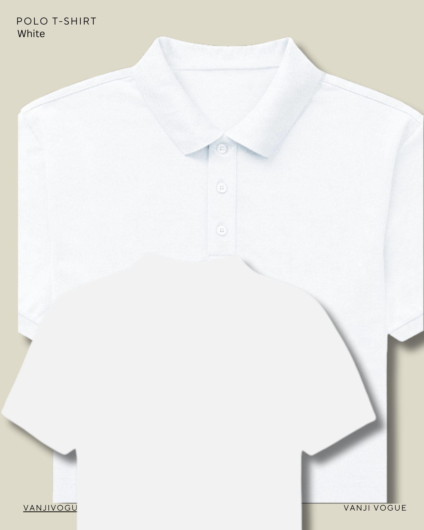 Men's Polo-White