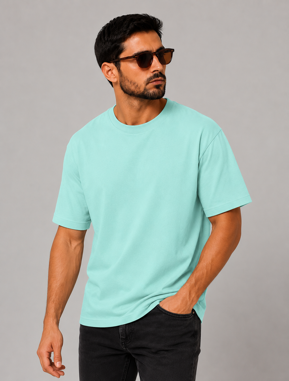 Unisex Oversized Classic T-Shirt-Mint - view 1
