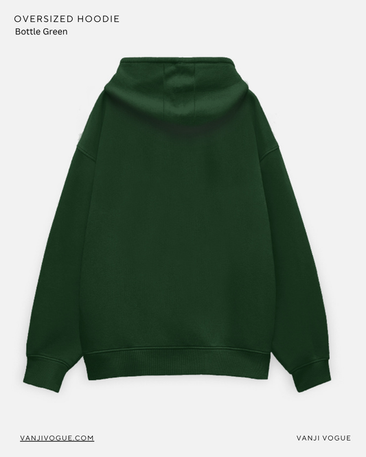 Unisex Oversized Hoodie-Bottle Green