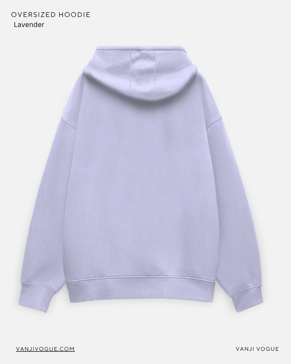 Unisex Oversized Hoodie-Lavender - view 2
