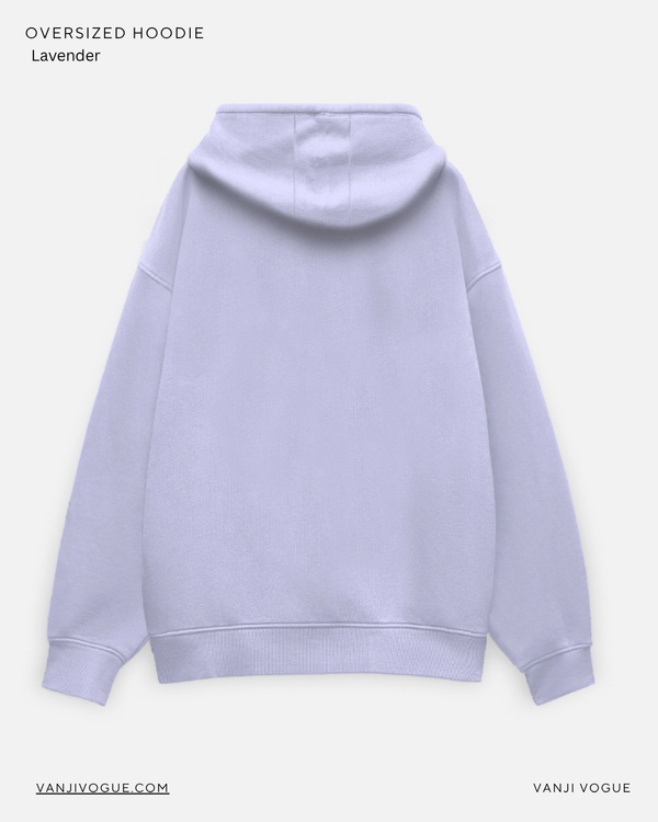Unisex Oversized Hoodie-Lavender — alternate view