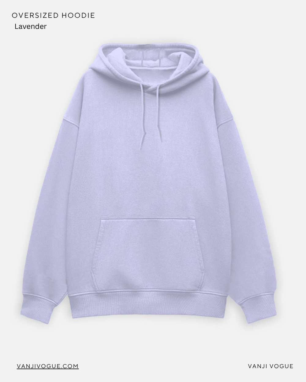 Unisex Oversized Hoodie-Lavender - view 1