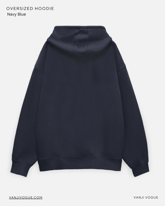 Unisex Oversized Hoodie-Navy Blue