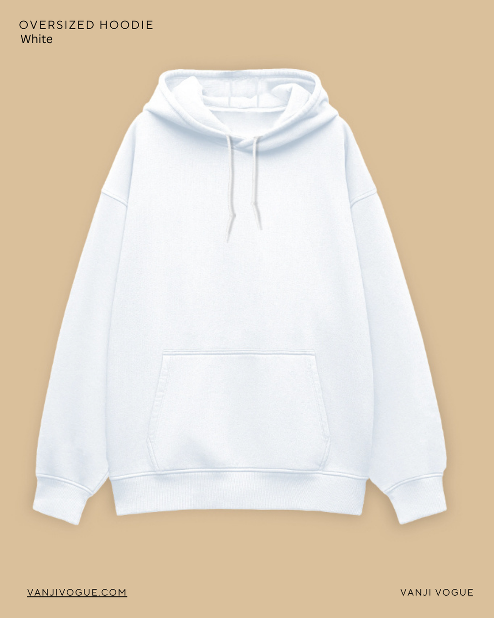 Unisex Oversized Hoodie-White - view 1