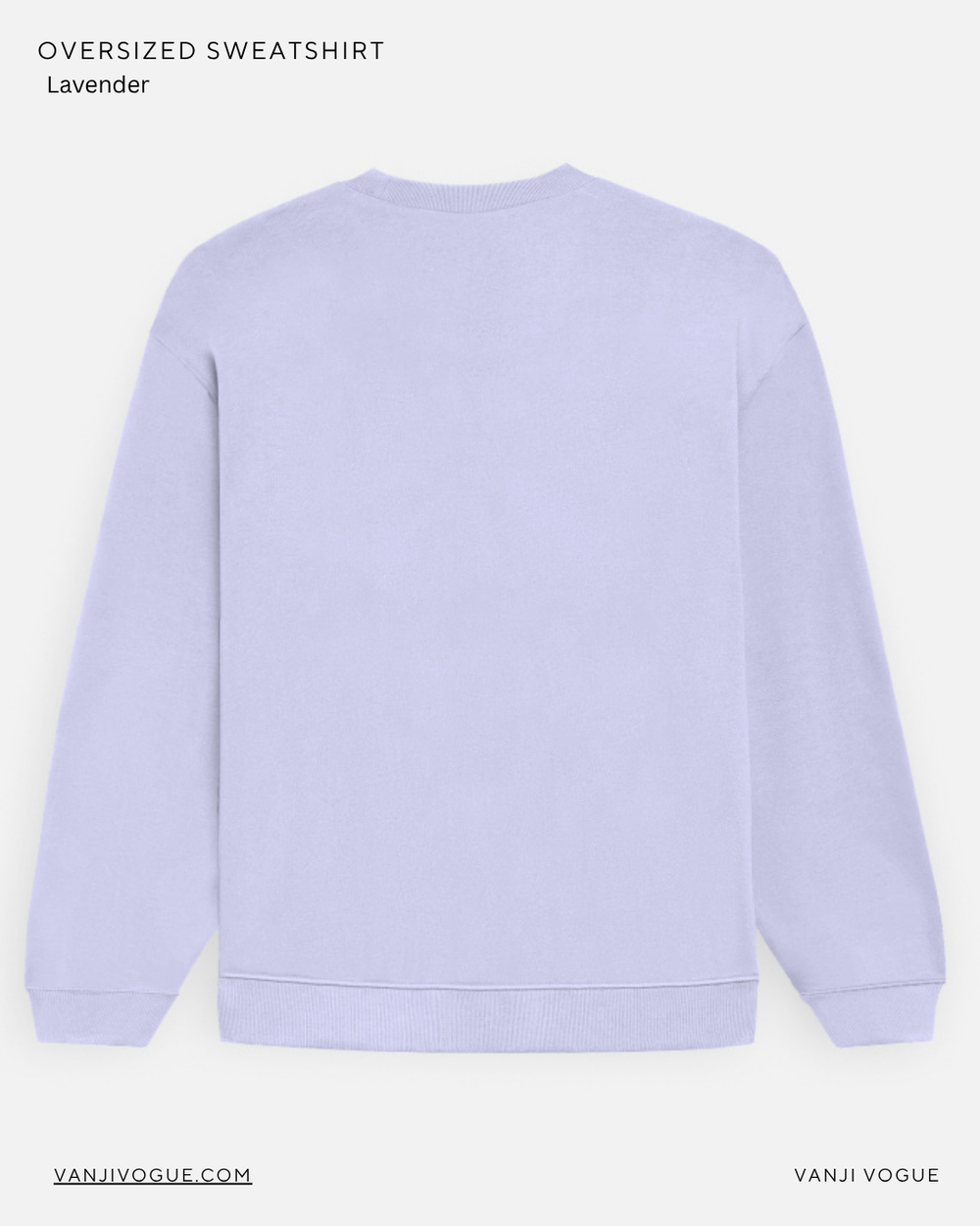 Unisex Oversized Sweatshirt-Lavender - view 2