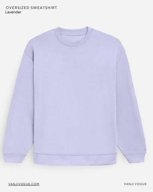 Unisex Oversized Sweatshirt-Lavender