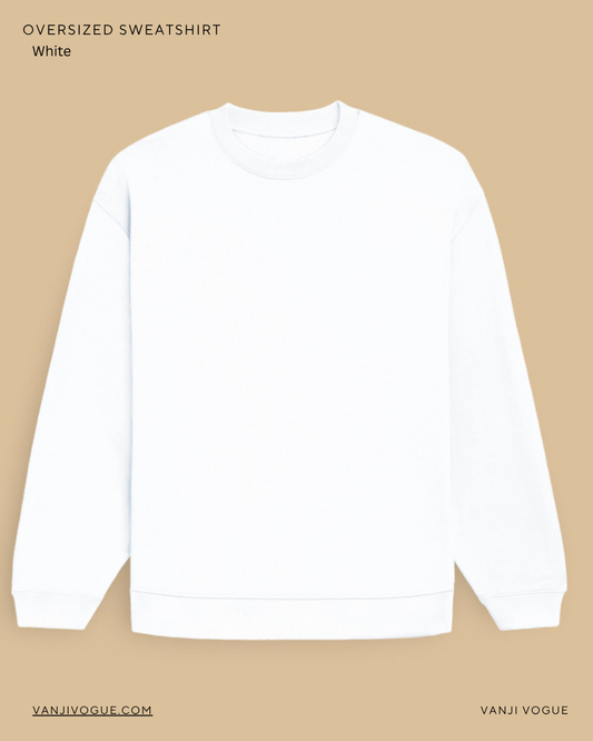 Unisex Oversized Sweatshirt-White