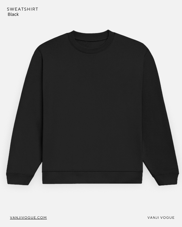 Unisex Sweatshirt-Black — alternate view