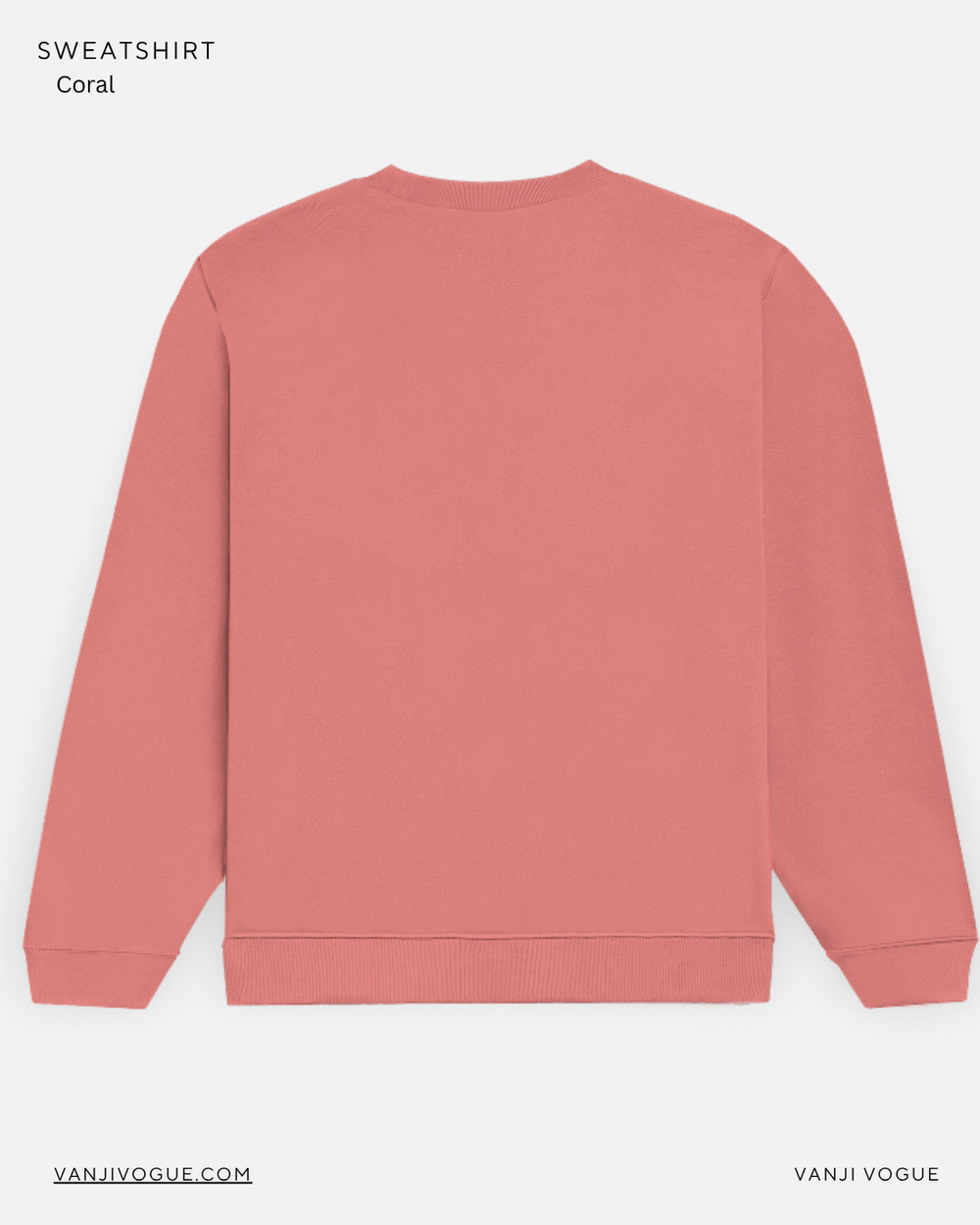 Unisex Sweatshirt-Coral - view 2