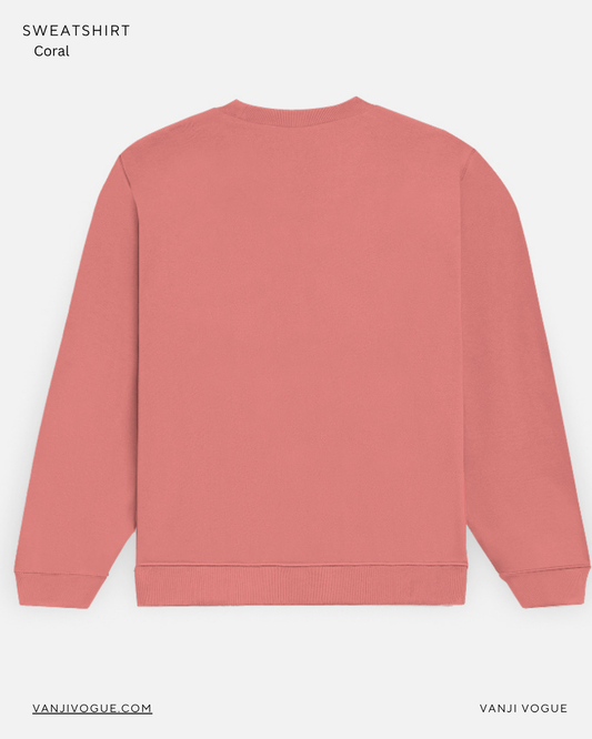 Unisex Sweatshirt-Coral