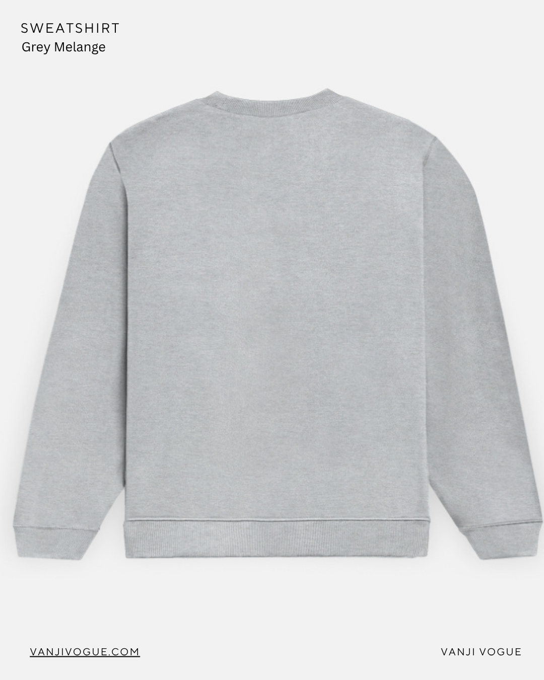 Unisex Sweatshirt-Grey Melange