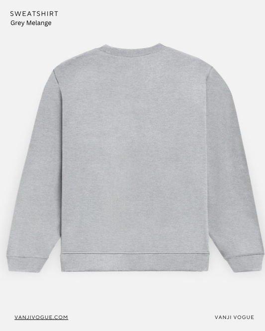 Unisex Sweatshirt-Grey Melange