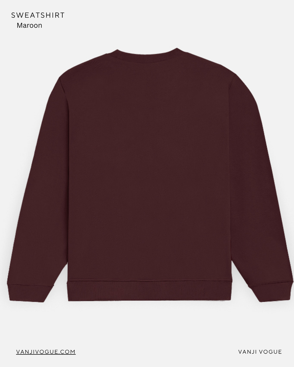 Unisex Sweatshirt-Maroon - view 2