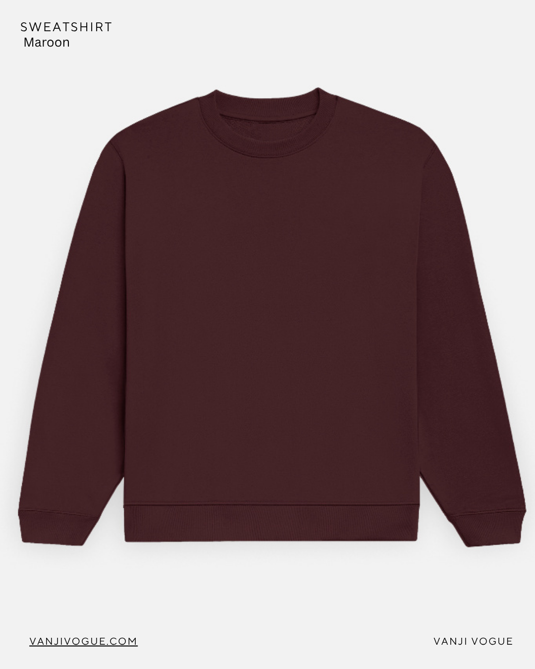 Unisex Sweatshirt-Maroon