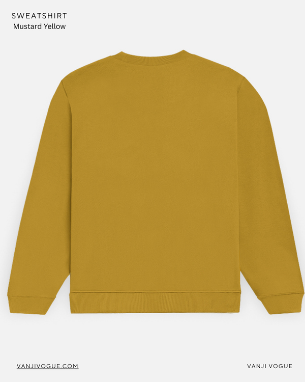 Unisex Sweatshirt-Mustard Yellow — alternate view