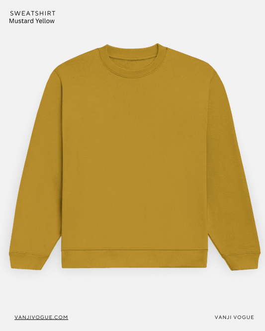 Unisex Sweatshirt-Mustard Yellow