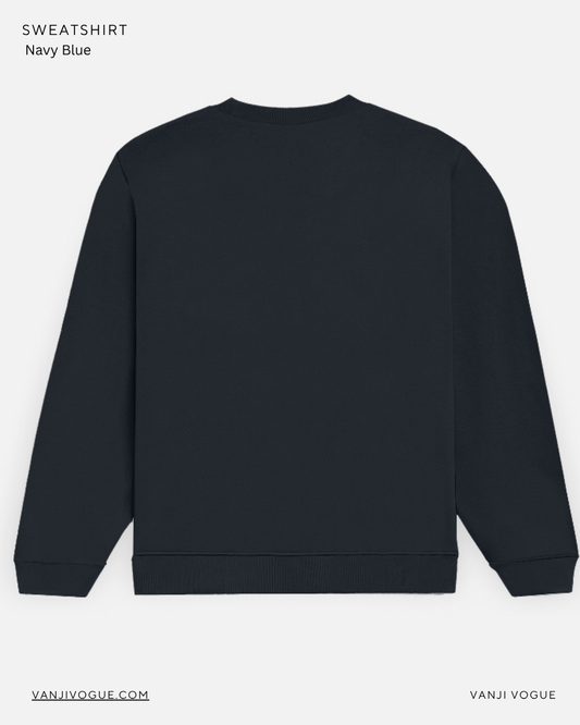 Unisex Sweatshirt-Navy Blue