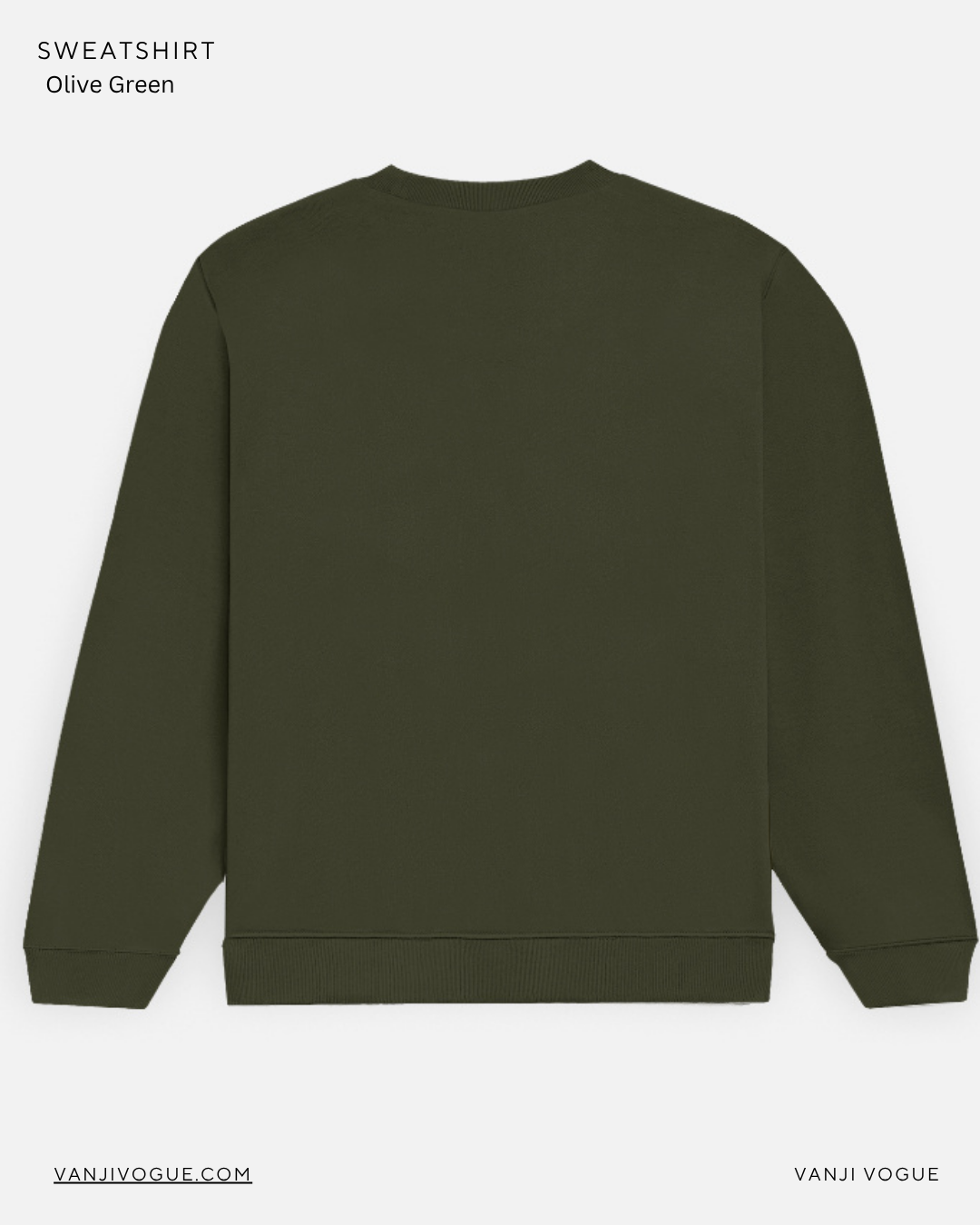 Unisex Sweatshirt-Olive Green