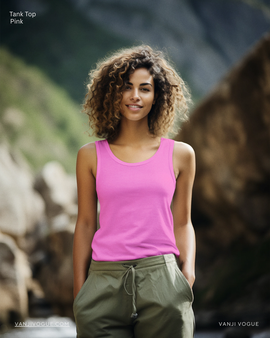 Women's Tank Top-Pink