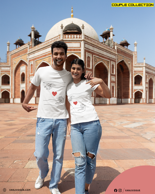 Two Hands One Heart – Unisex Valentine Tee