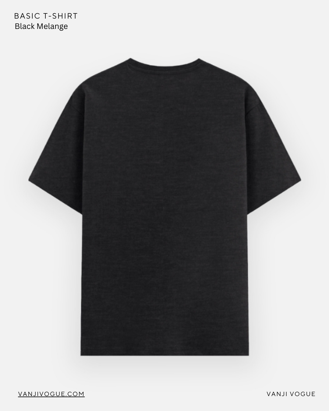 Unisex Basic T-Shirt - Black Melange