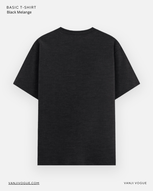 Unisex Basic T-Shirt - Black Melange