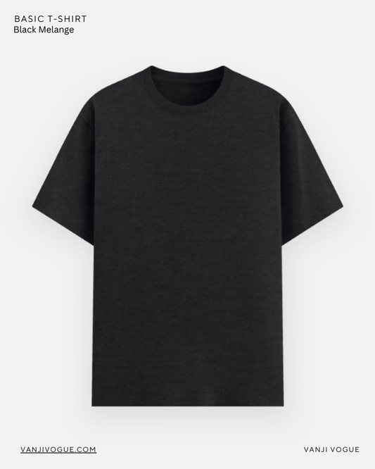 Unisex Basic T-Shirt - Black Melange