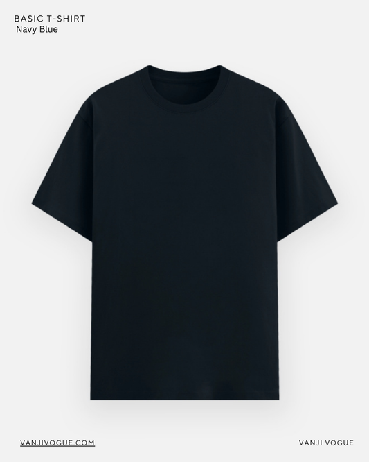 Unisex Basic T-Shirt - Navy Blue