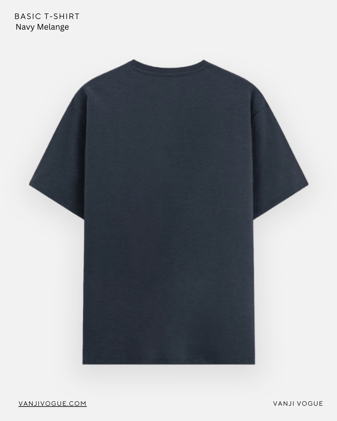 Unisex Basic T-Shirt - Navy Melange