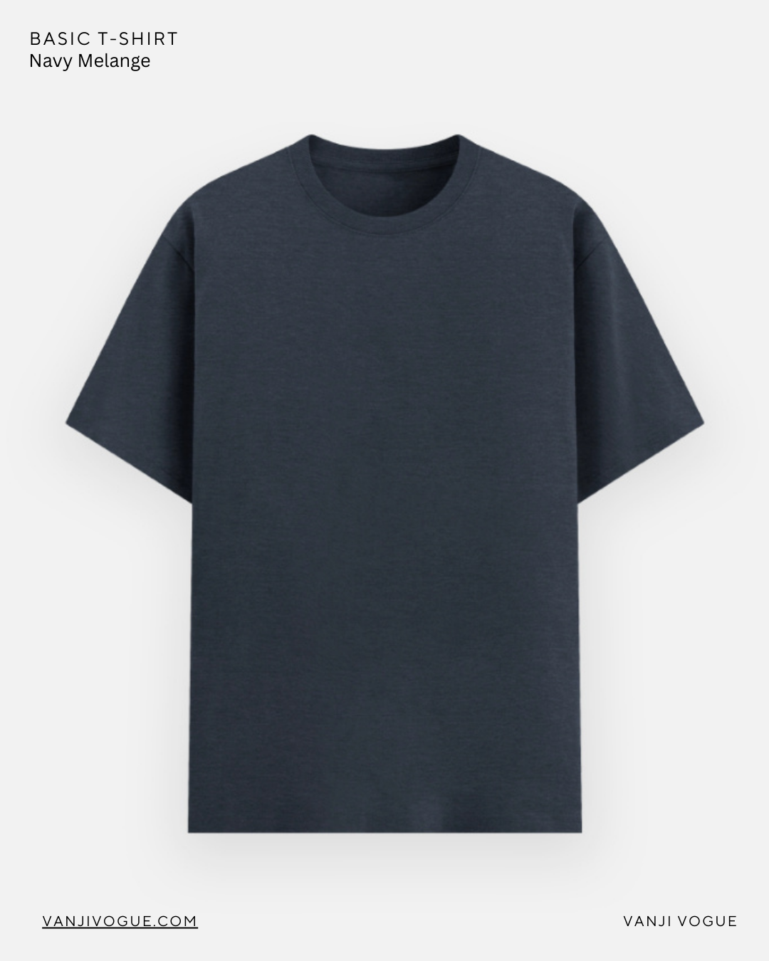 Unisex Basic T-Shirt - Navy Melange