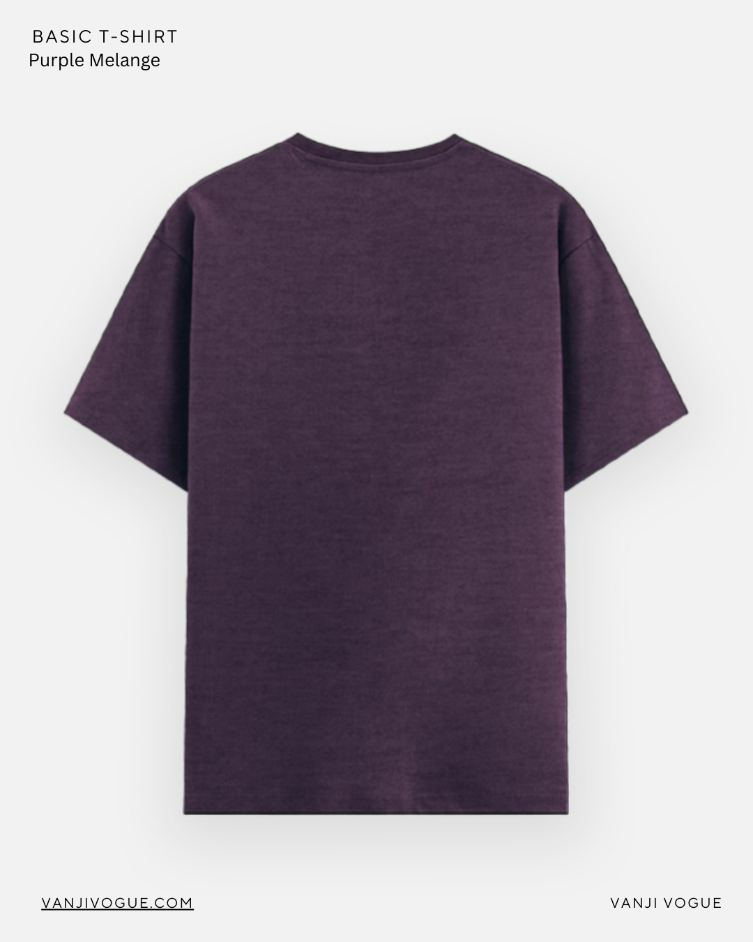 Unisex Basic T-Shirt - Purple melange