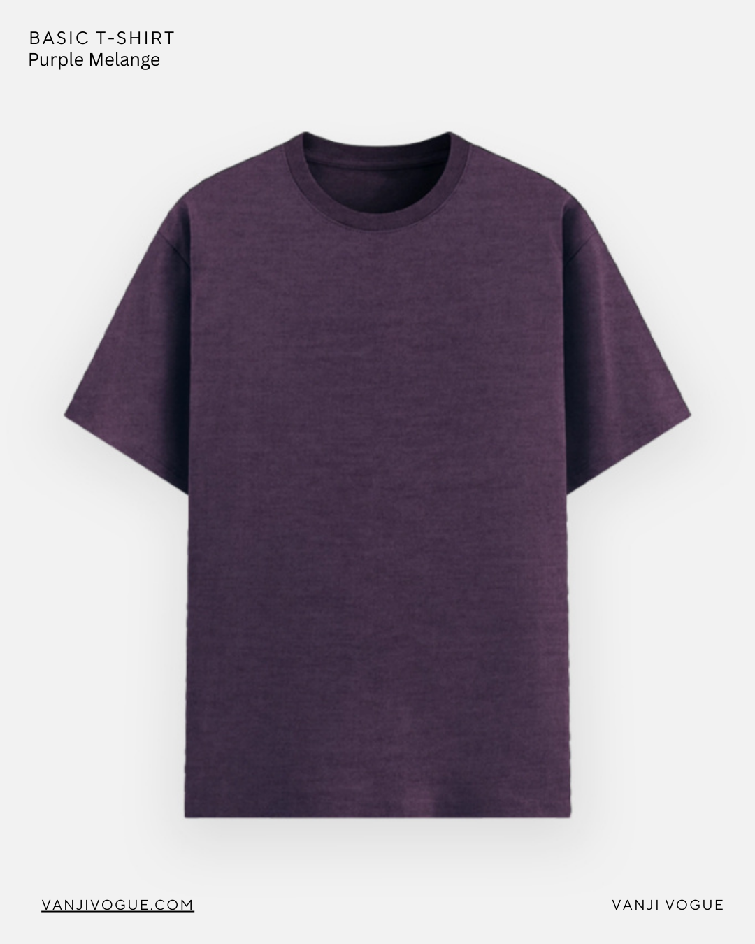 Unisex Basic T-Shirt - Purple melange