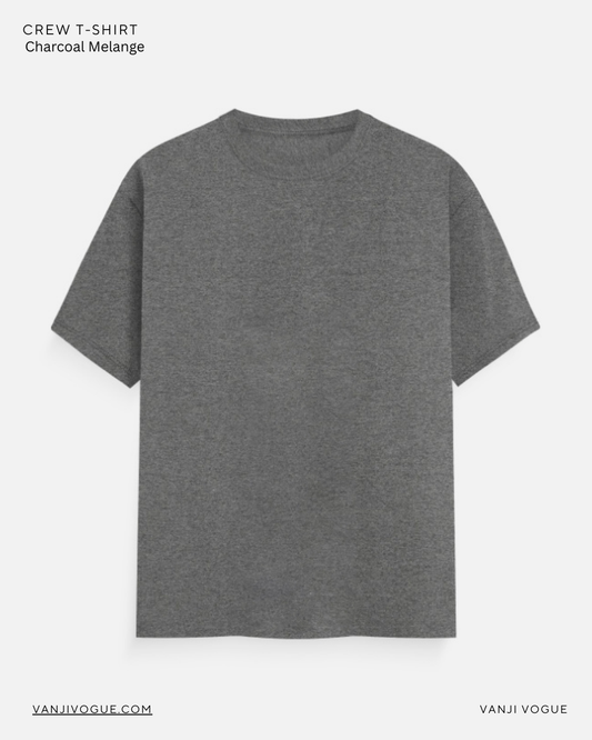 Unisex Classic Crew T-Shirt-Charcoal Melange