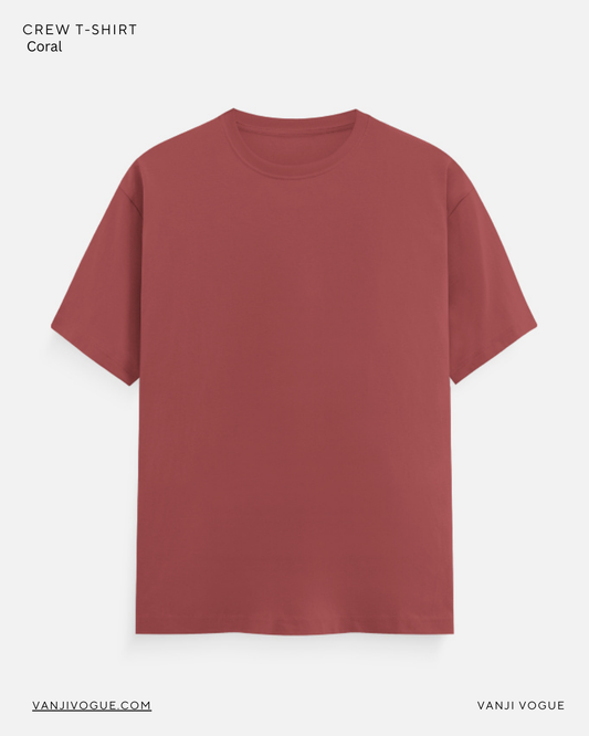 Unisex Classic Crew T-Shirt-Coral