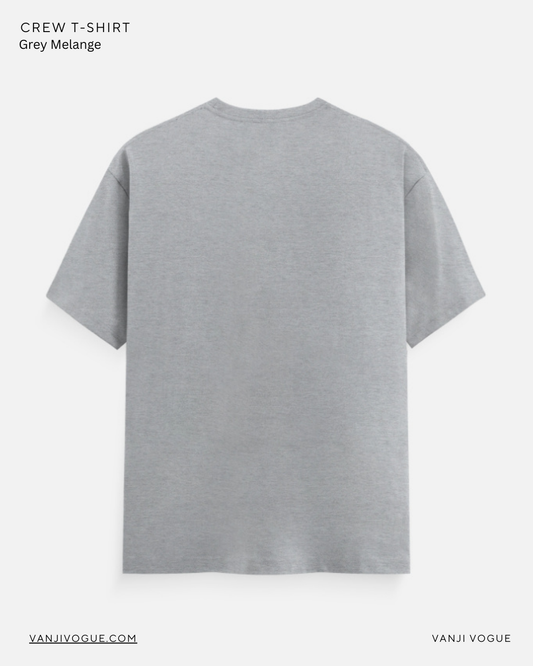 Unisex Classic Crew T-Shirt-Grey Melange