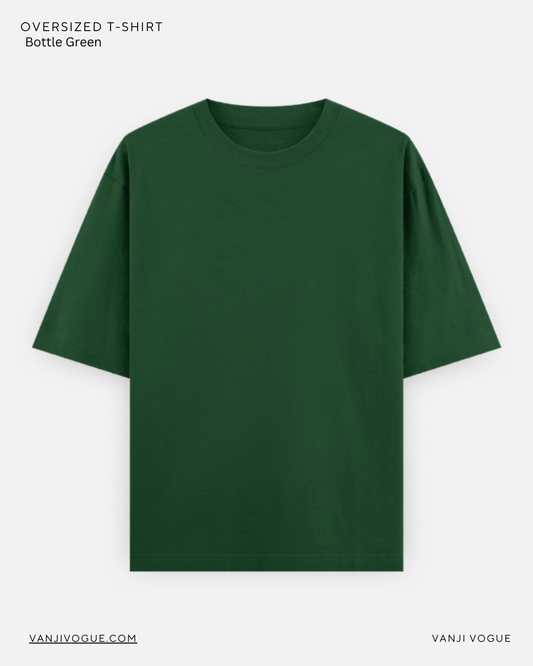 Unisex Oversized Classic T-Shirt-Bottle Green