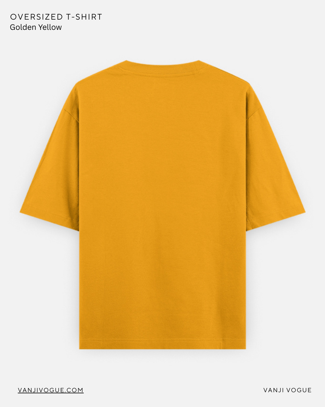 Unisex Oversized Classic T-Shirt-Golden Yellow