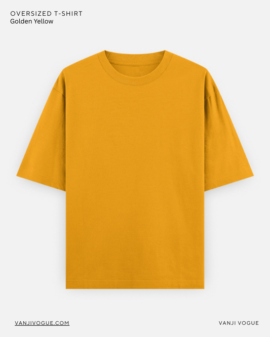 Unisex Oversized Classic T-Shirt-Golden Yellow