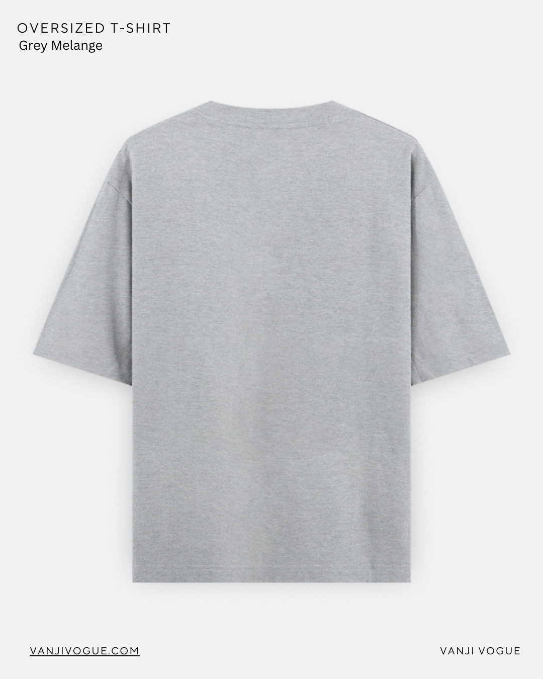Unisex Oversized Classic T-Shirt-Grey Melange