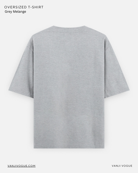 Unisex Oversized Classic T-Shirt-Grey Melange