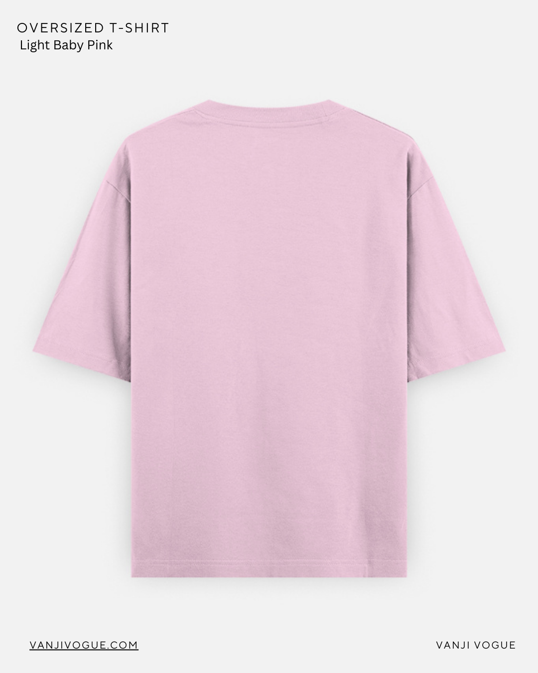 Unisex Oversized Classic T-Shirt-Light Baby Pink