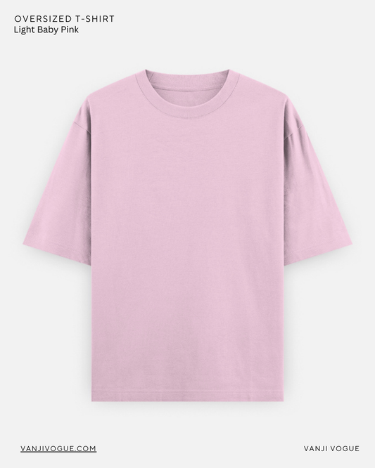 Unisex Oversized Classic T-Shirt-Light Baby Pink