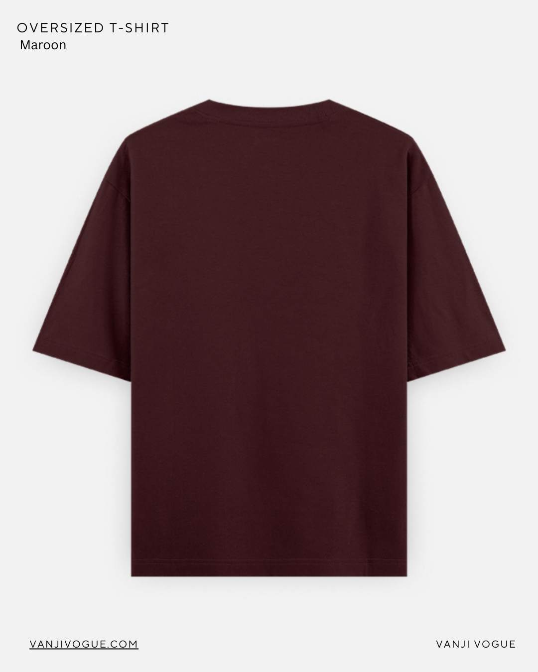 Unisex Oversized Classic T-Shirt-Maroon