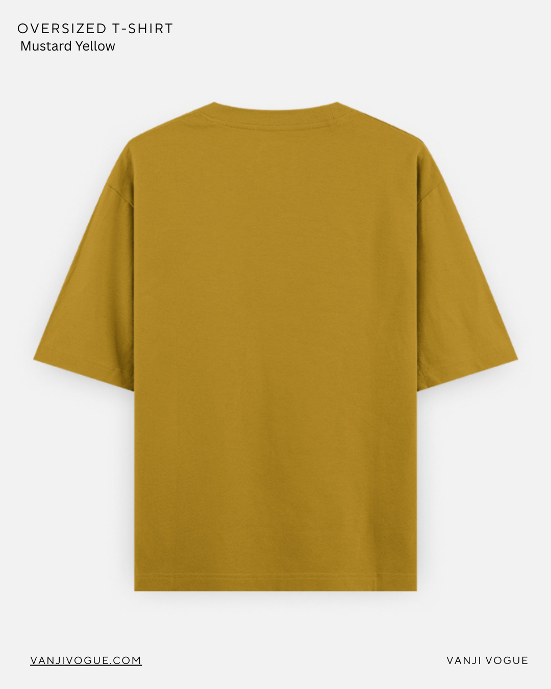 Unisex Oversized Classic T-Shirt-Mustard Yellow