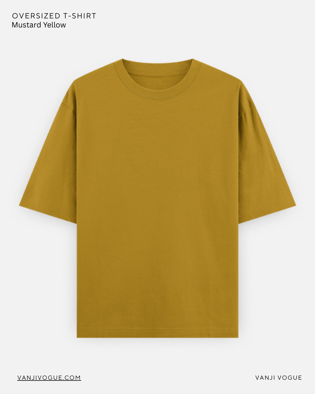 Unisex Oversized Classic T-Shirt-Mustard Yellow