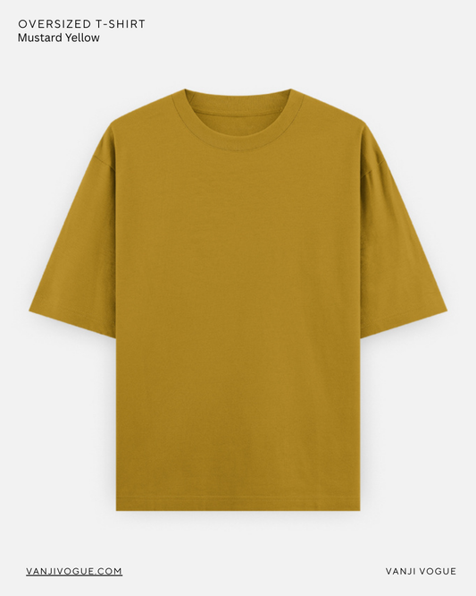 Unisex Oversized Classic T-Shirt-Mustard Yellow