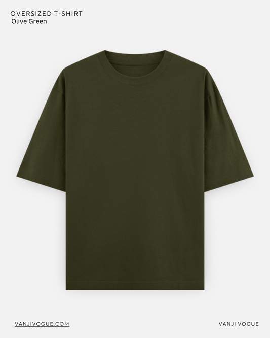 Unisex Oversized Classic T-Shirt-Olive Green